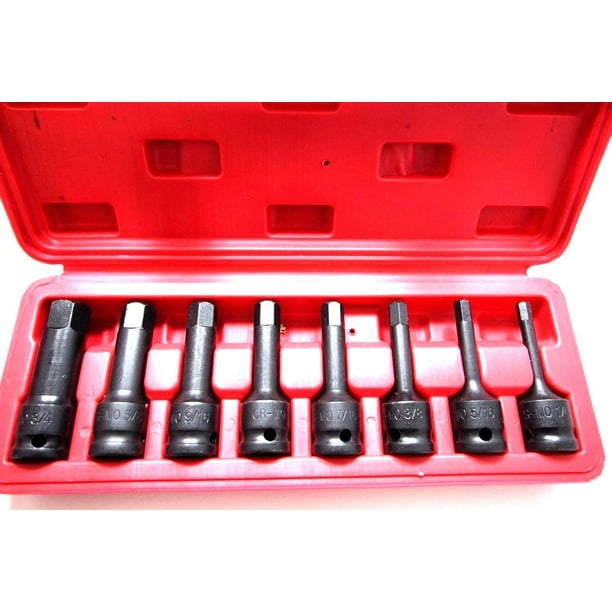 8-Piece Set Vector Tools Cr-Mo J&R QUALITY TOOLS 1/2-Inch Drive Metric Hex Allen Bit Socket Set 8-Piece Set Vector Tools Cr-Mo J&R QUALITY TOOLS 1/2-Inch Drive Metric Hex Allen Bit Socket Set